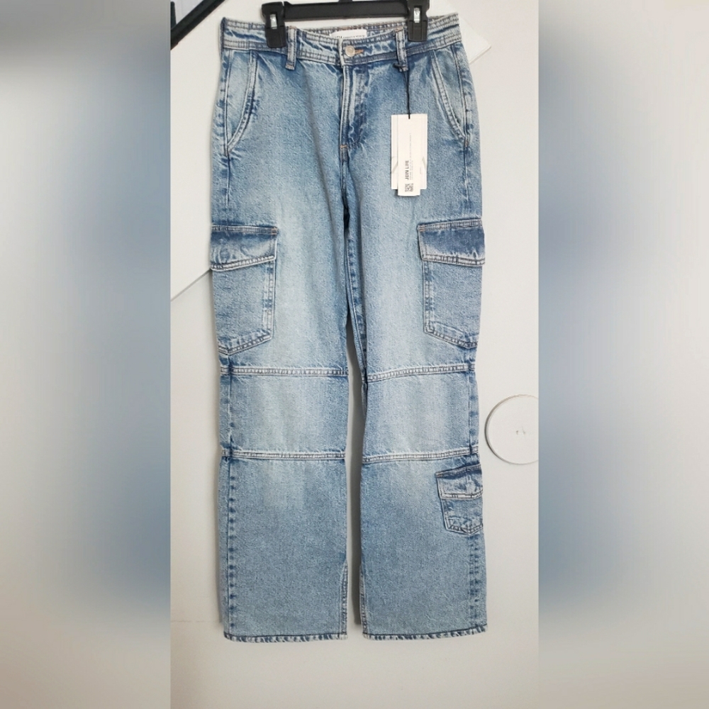 Zara cargo denim jeans  (NWT)
